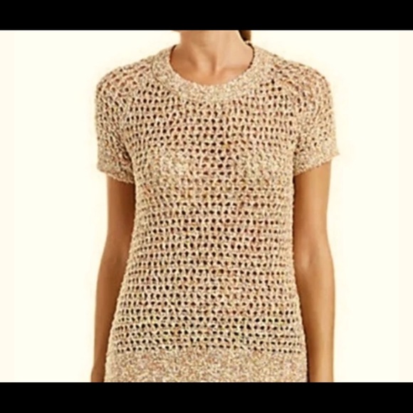 CAbi Multicolored Knit Short Sleeves Top XS - Picture 2 of 6